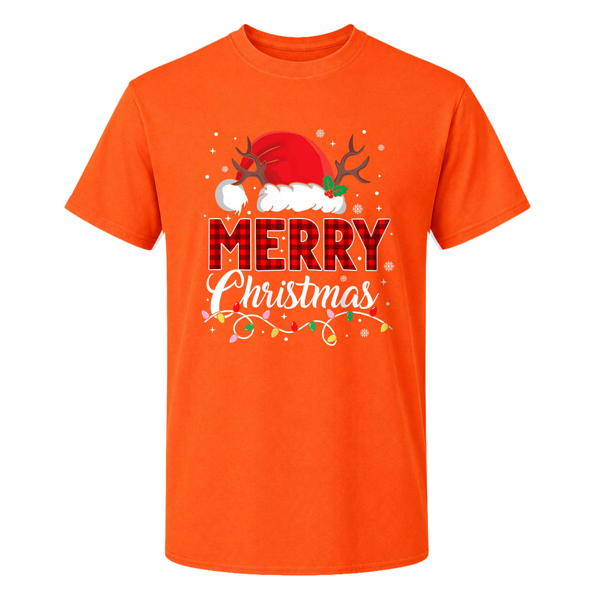 Matching Family Christmas Shirts, Merry Christmas Santa Hat Graphic Tees, Christmas Gift for Family