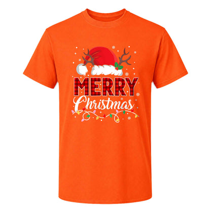 Matching Family Christmas Shirts, Merry Christmas Santa Hat Graphic Tees, Christmas Gift for Family