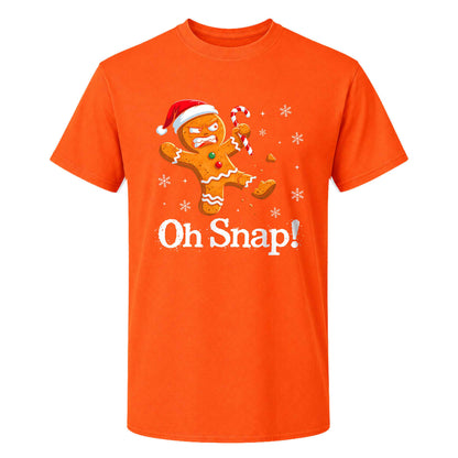 Funny Gingerbread Christmas Sweatshirt, Oh Snap Holiday Graphic Tee, Christmas Gift