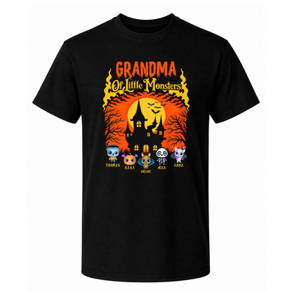 Personalized Grandma Monster Halloween Sweatshirt, Custom Characters & Names Halloween Family Gift