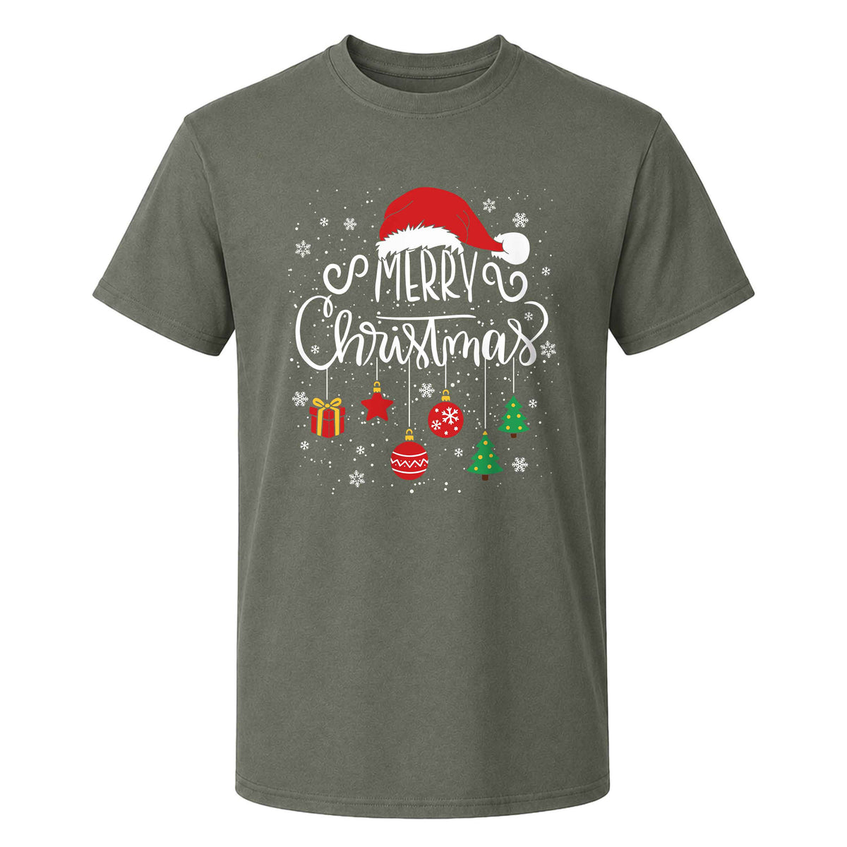 Matching Family Christmas Shirts, Merry Christmas Santa Hat Graphic Tees, Christmas Gift for Family
