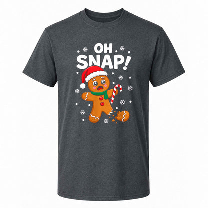 Funny Gingerbread Christmas Sweatshirt, Oh Snap Holiday Graphic Tee, Christmas Gift