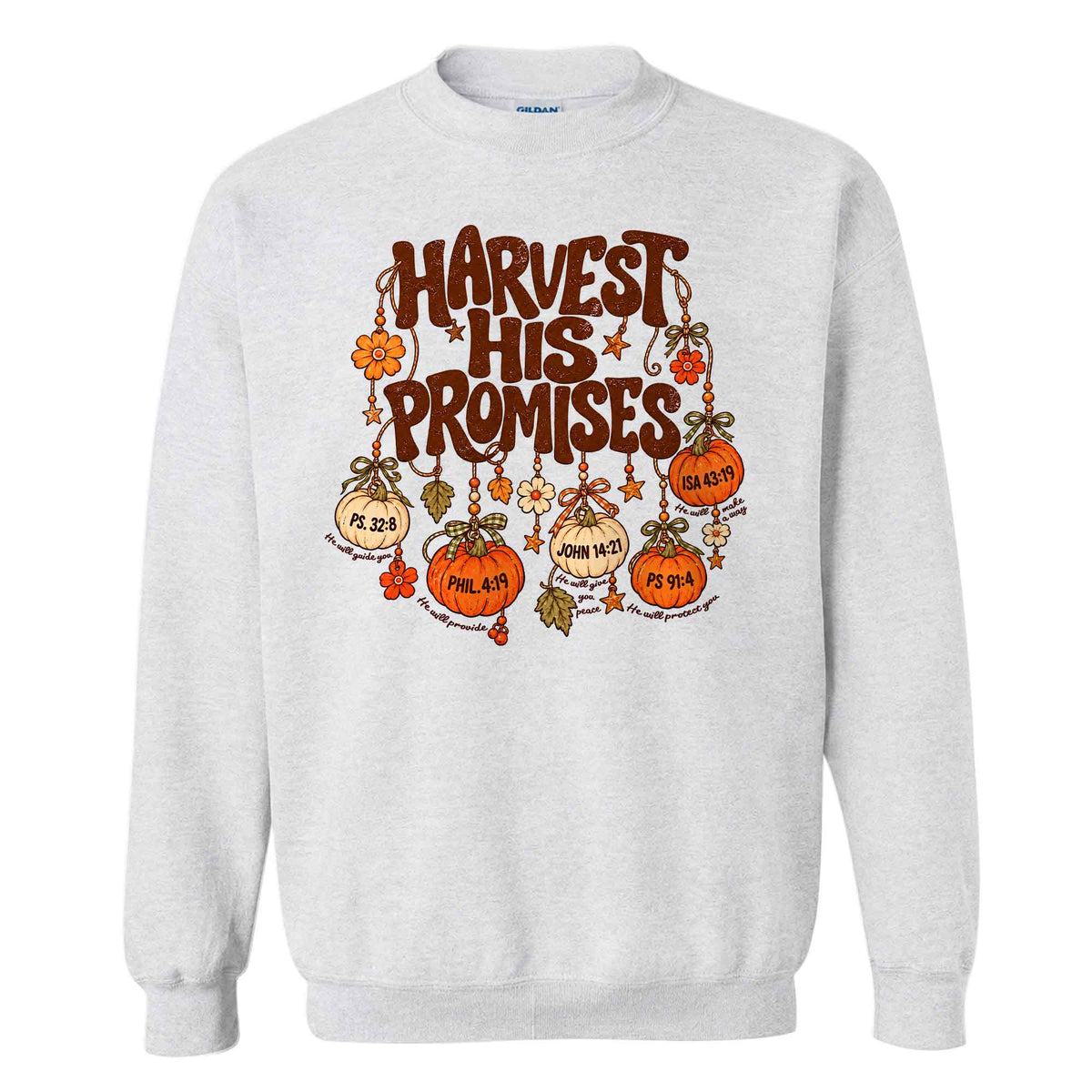 Thanksgiving Christian Shirt  - Harvest His Promises - Thanksgiving Gift for Friends, Self Gift