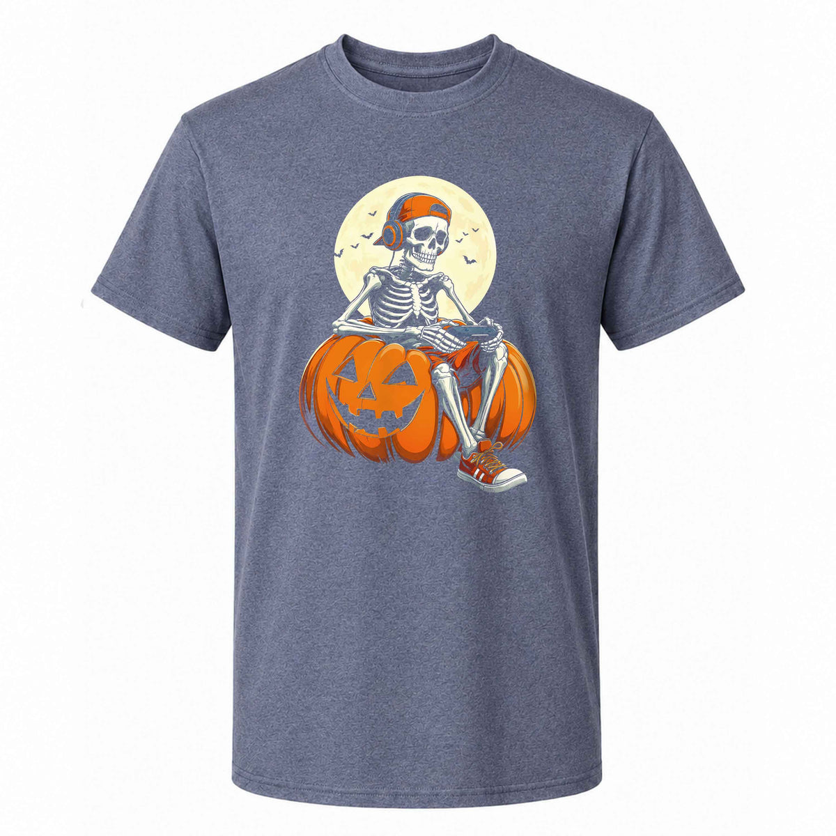 Skeleton Gamer Halloween Sweatshirt, Boys Pumpkin Gaming Shirt, Funny Halloween Gift