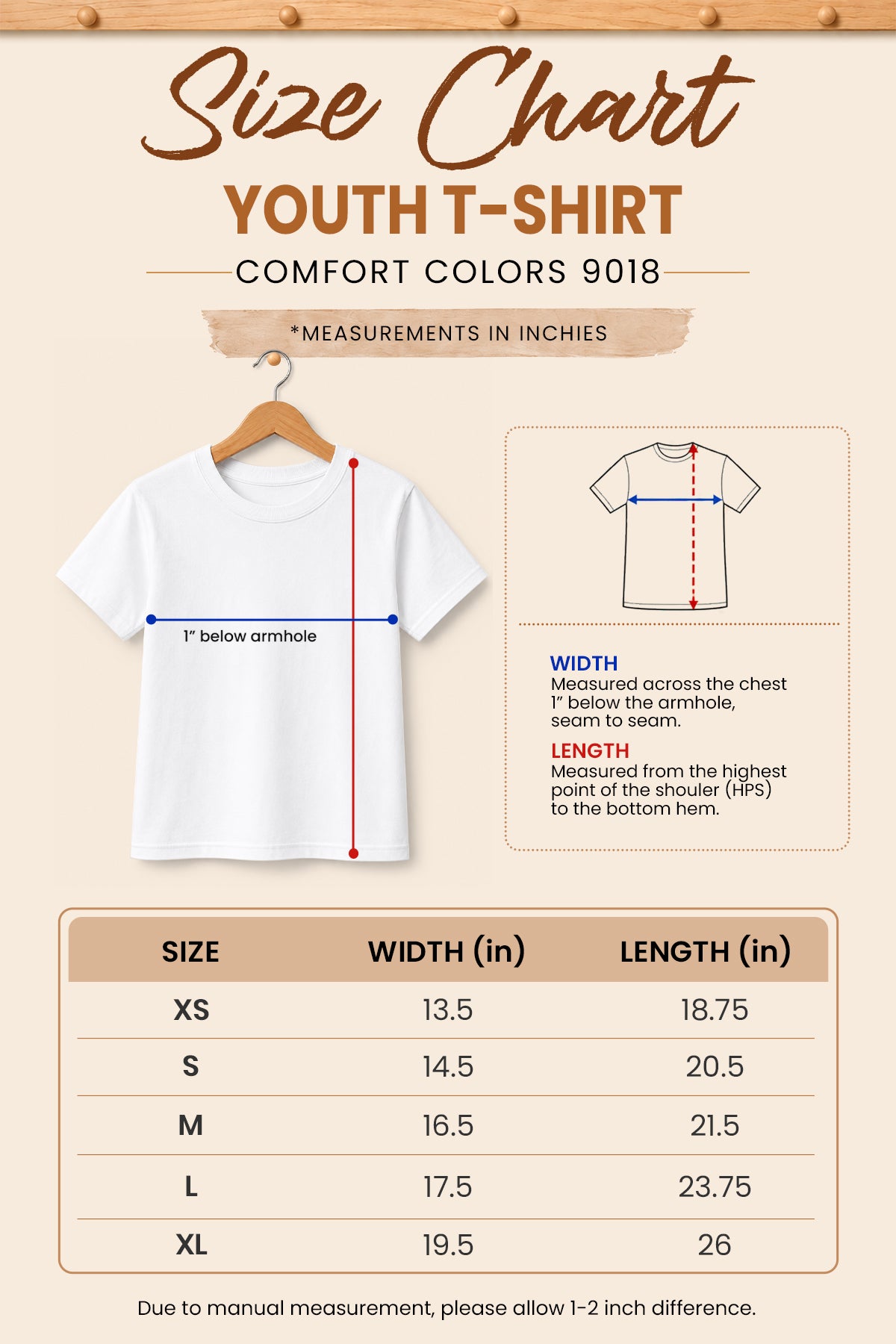 T-Shirt Size Guide