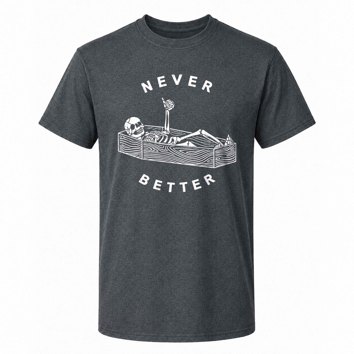 Funny Skeleton Coffee Halloween Sweatshirt, Never Better Graphic, Halloween Gift