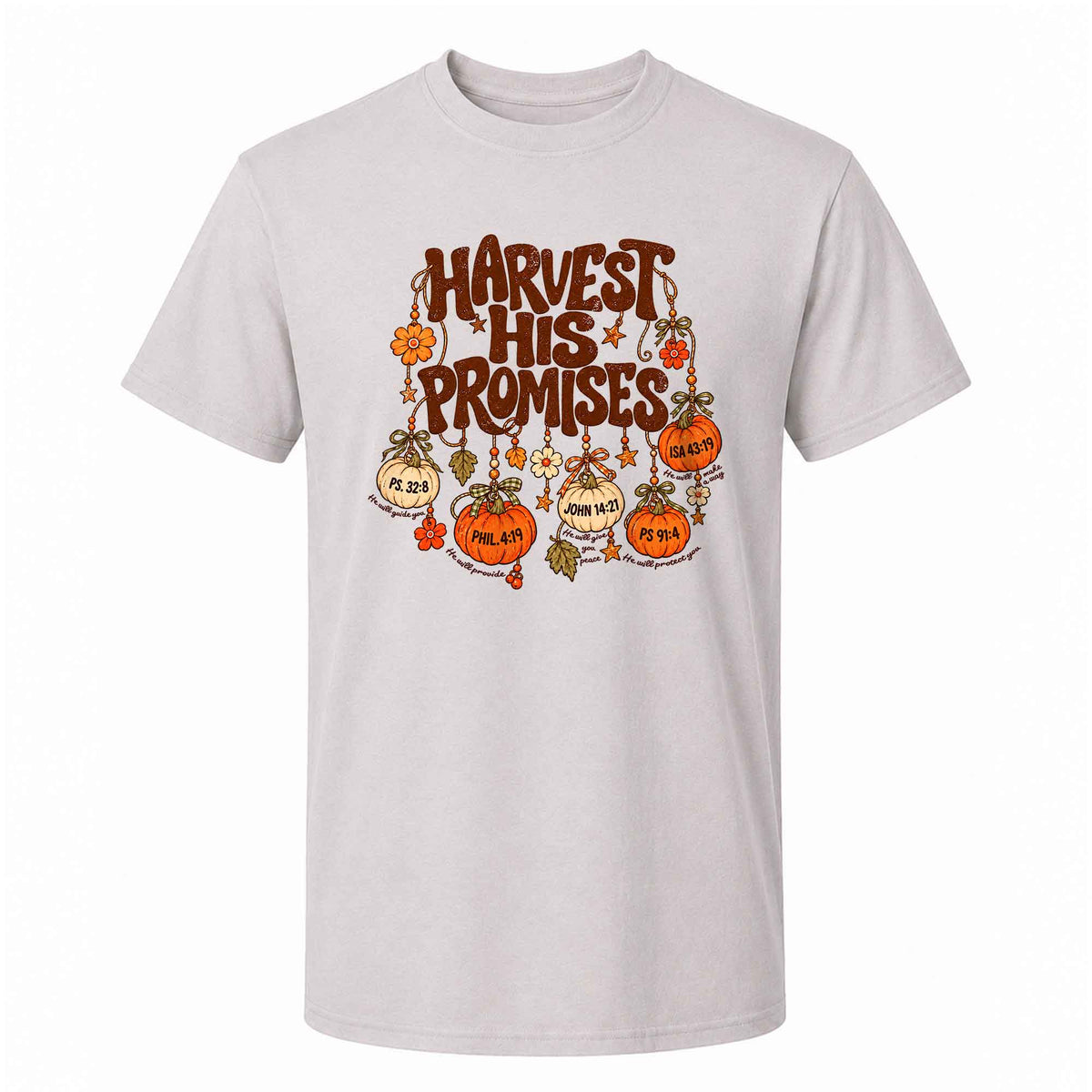 Thanksgiving Christian Shirt  - Harvest His Promises - Thanksgiving Gift for Friends, Self Gift