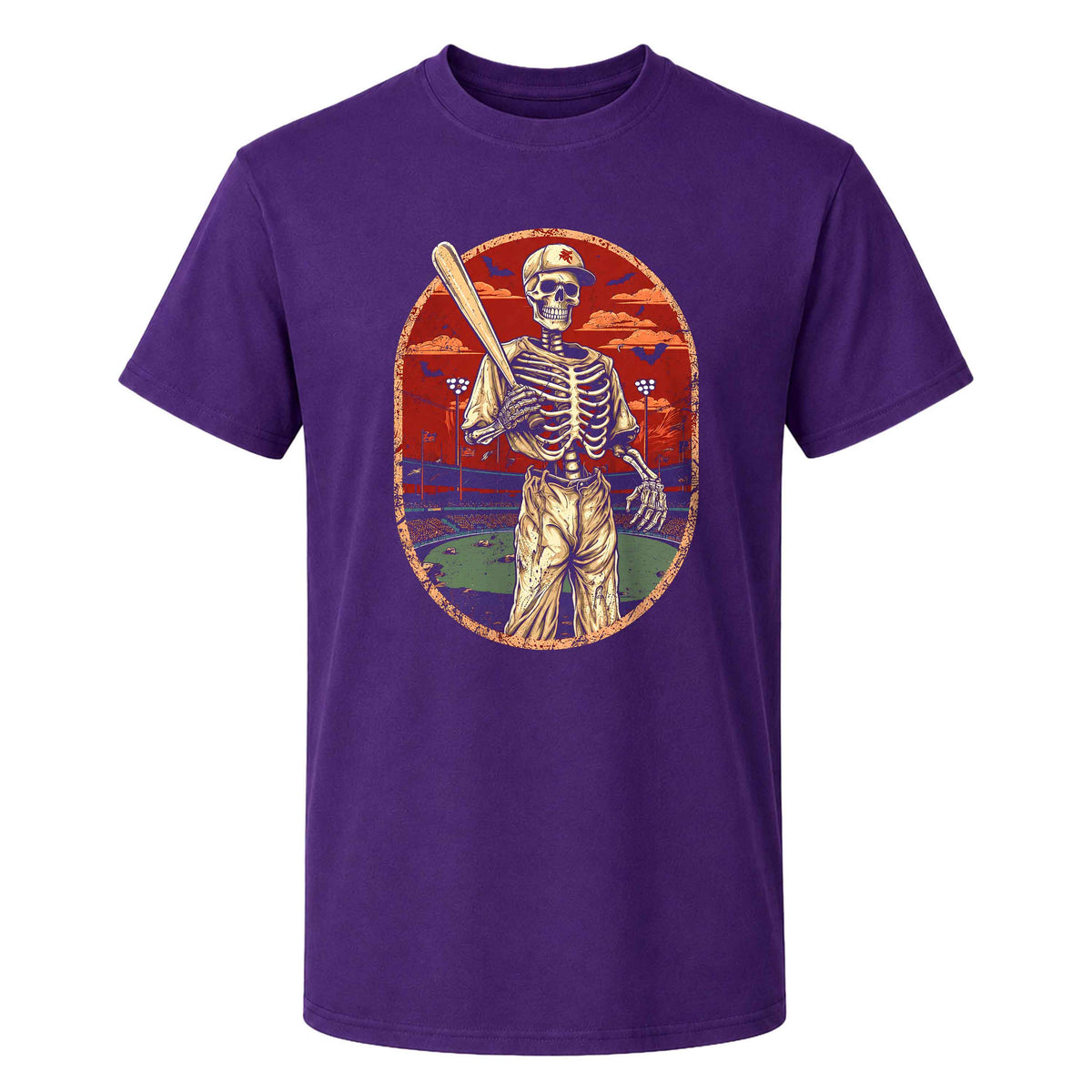 Baseball Skeleton Graphic Halloween Sweatshirt, Spooky Baseball Player Shirt, Funny Halloween Gift