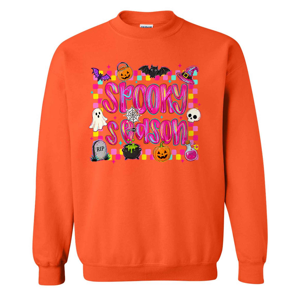 Colorful Halloween Shirt - Spooky Halloween T-shirt Sweatshirt - Cute Halloween Outfit, Spooky Season Gift