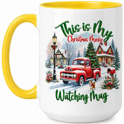 Christmas Movie Mug, Red Truck Christmas Tree Coffee Mug, Holiday Gift for Family