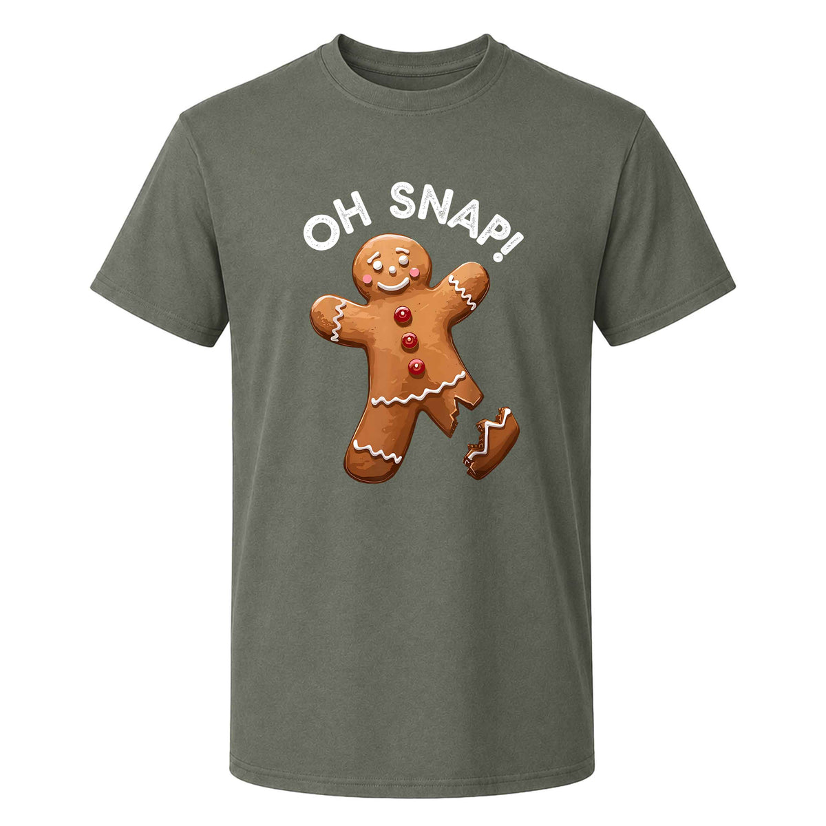 Funny Gingerbread Christmas Sweatshirt, Oh Snap Holiday Graphic Tee, Christmas Gift