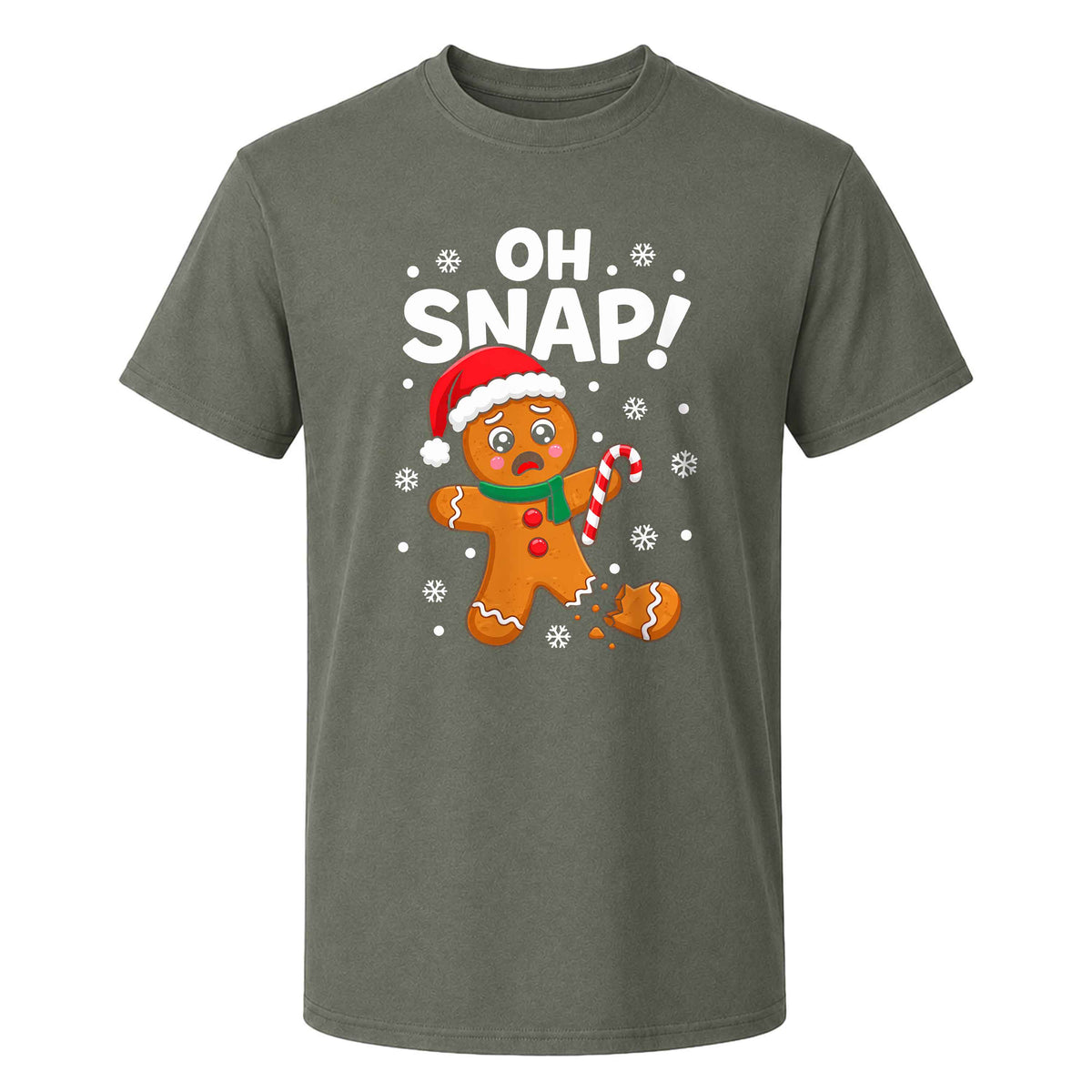 Funny Gingerbread Christmas Sweatshirt, Oh Snap Holiday Graphic Tee, Christmas Gift