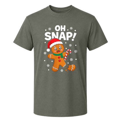 Funny Gingerbread Christmas Sweatshirt, Oh Snap Holiday Graphic Tee, Christmas Gift
