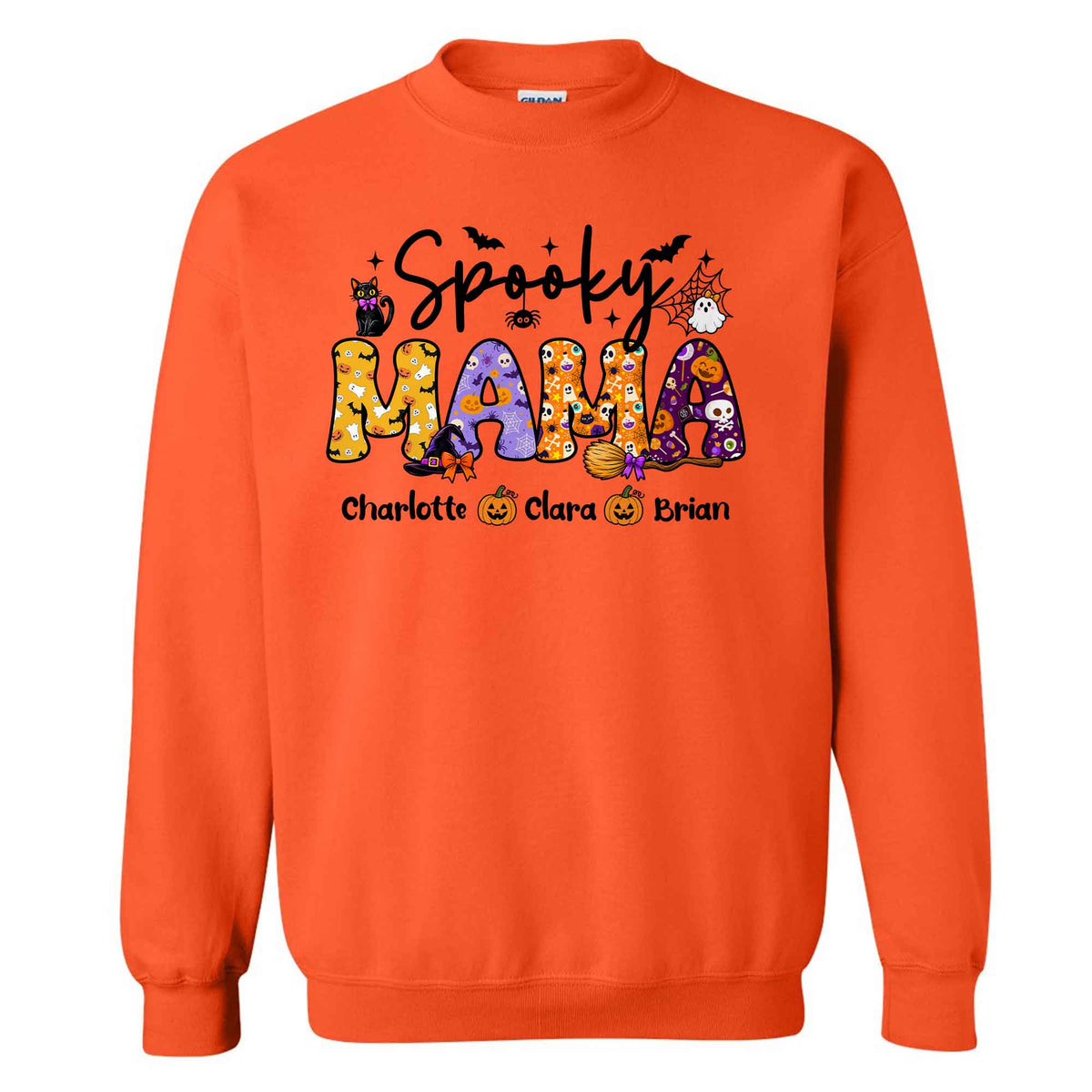 Personalized Halloween Shirt - Spooky Mama - Halloween Gift for Mom & Grandma