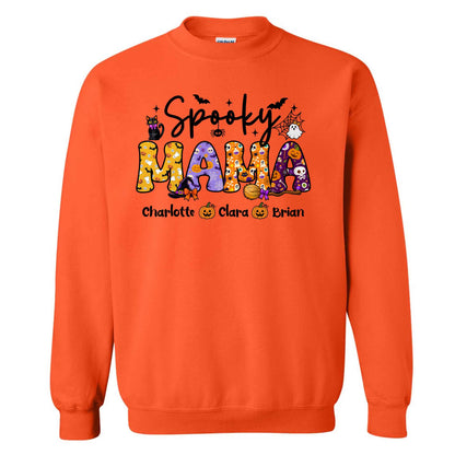 Personalized Halloween Shirt - Spooky Mama - Halloween Gift for Mom & Grandma