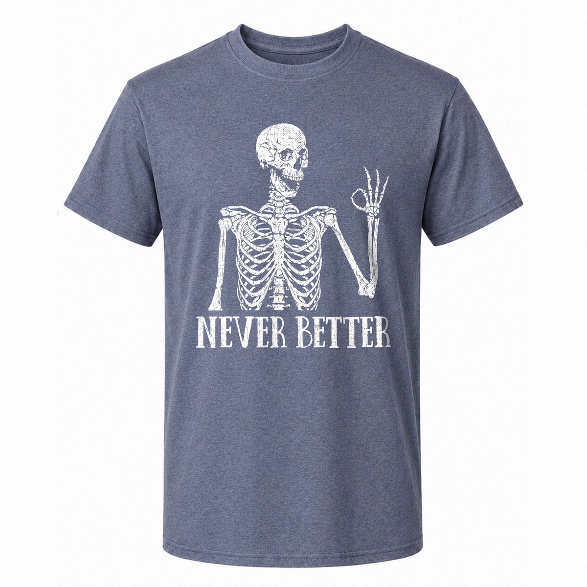 Funny Skeleton Coffee Halloween Sweatshirt, Never Better Graphic, Halloween Gift