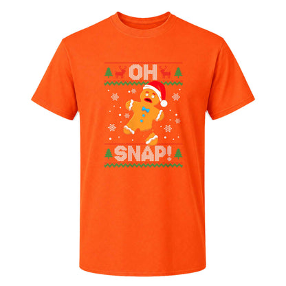 Funny Gingerbread Christmas Sweatshirt, Oh Snap Holiday Graphic Tee, Christmas Gift