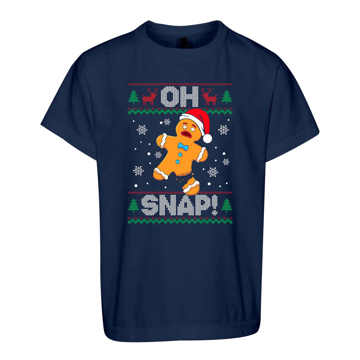 Funny Gingerbread Christmas Sweatshirt, Oh Snap Holiday Graphic Tee, Christmas Gift