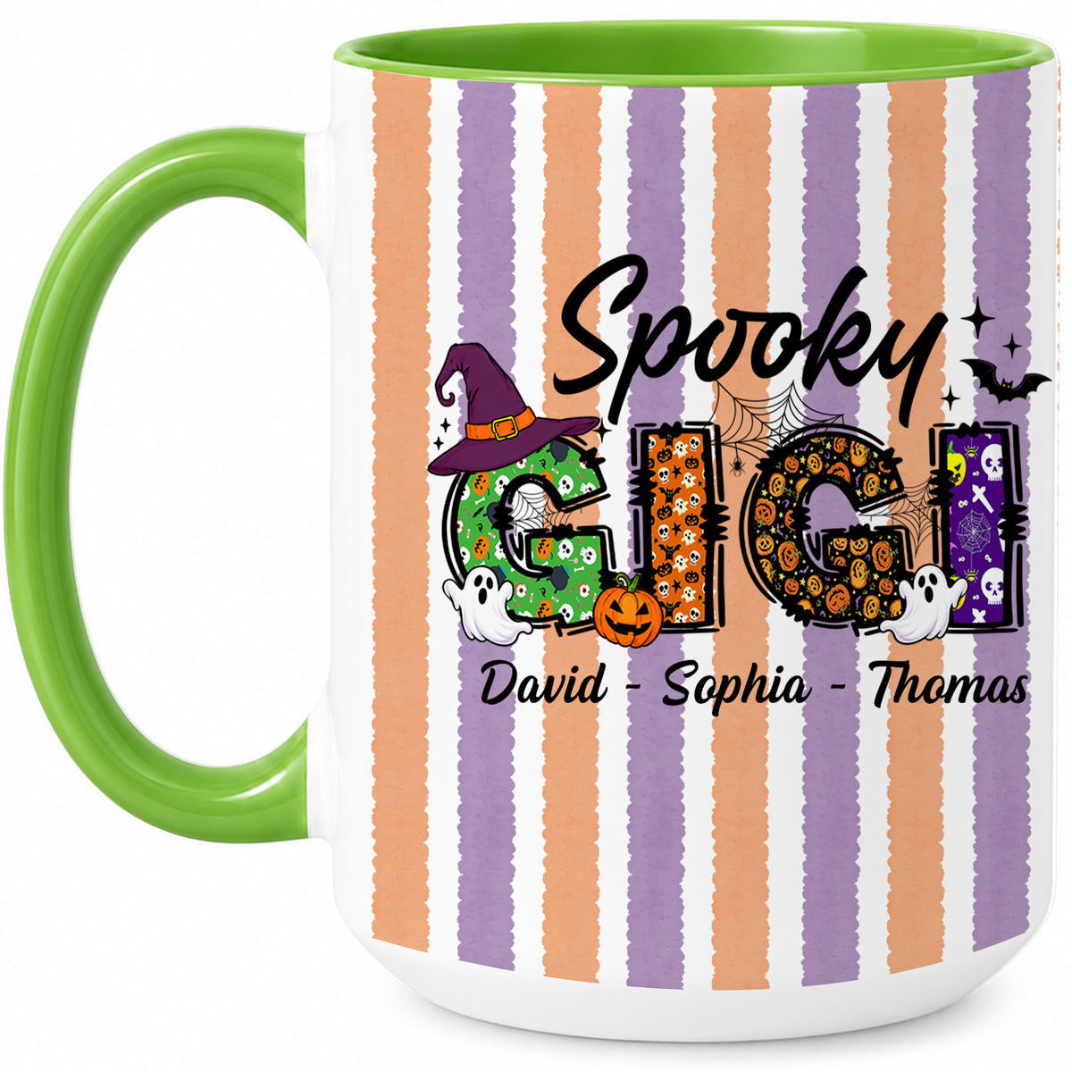 Personalized Halloween Accent Mug - Spooky Gigi Mug - Halloween Gift for Family Members