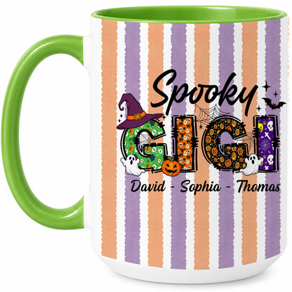Personalized Halloween Accent Mug - Spooky Gigi Mug - Halloween Gift for Family Members