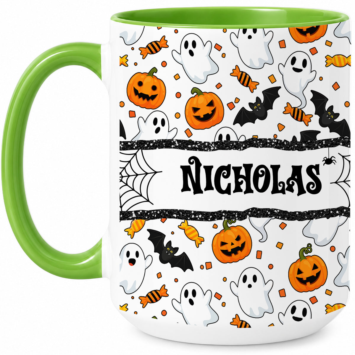 Personalized Halloween Name Mug - Cute Spooky Halloween Accent Mug - Halloween Lovers Gift