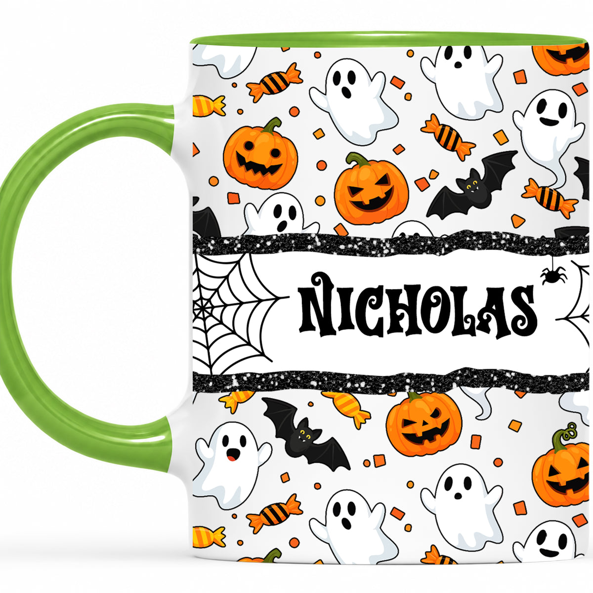 Personalized Halloween Name Mug - Cute Spooky Halloween Accent Mug - Halloween Lovers Gift