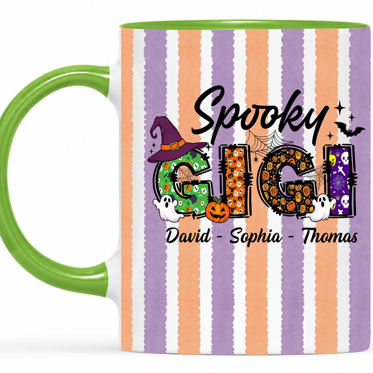 Personalized Halloween Accent Mug - Spooky Gigi Mug - Halloween Gift for Family Members