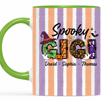 Personalized Halloween Accent Mug - Spooky Gigi Mug - Halloween Gift for Family Members