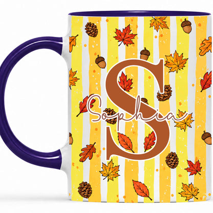 Personalized Thanksgiving Mug - Custom Name Fall Pumpkin Mug - Thanksgiving Gift for Friends, Self Gift
