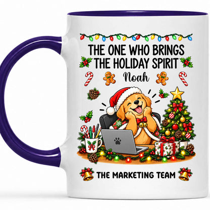 Personalized Christmas Mug for Coworkers - Custom Name Funny Office Coffee Cup - Christmas Gift for Coworkers, Colleagues