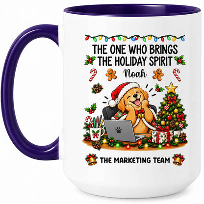 Personalized Christmas Mug for Coworkers - Custom Name Funny Office Coffee Cup - Christmas Gift for Coworkers, Colleagues