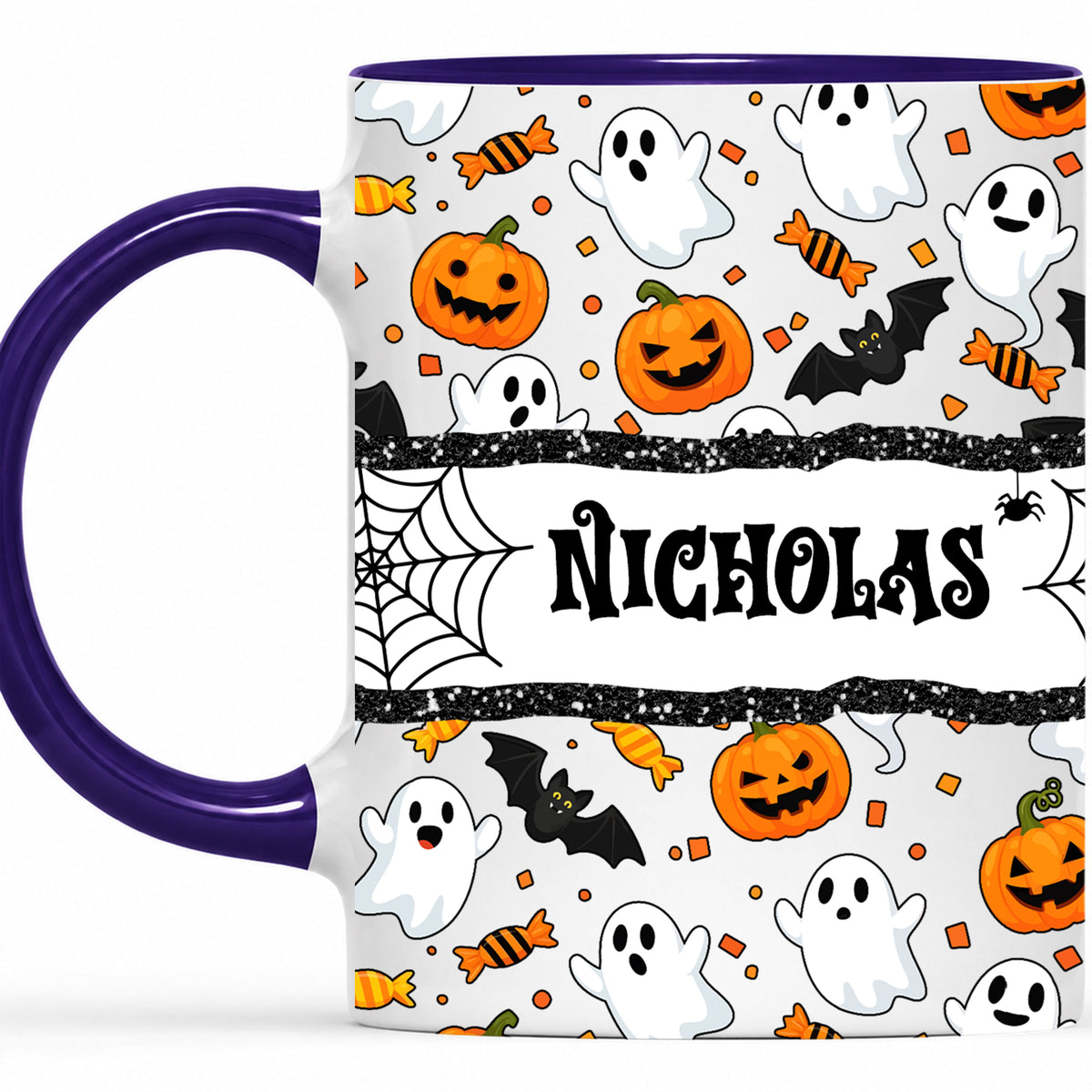 Personalized Halloween Name Mug - Cute Spooky Halloween Accent Mug - Halloween Lovers Gift