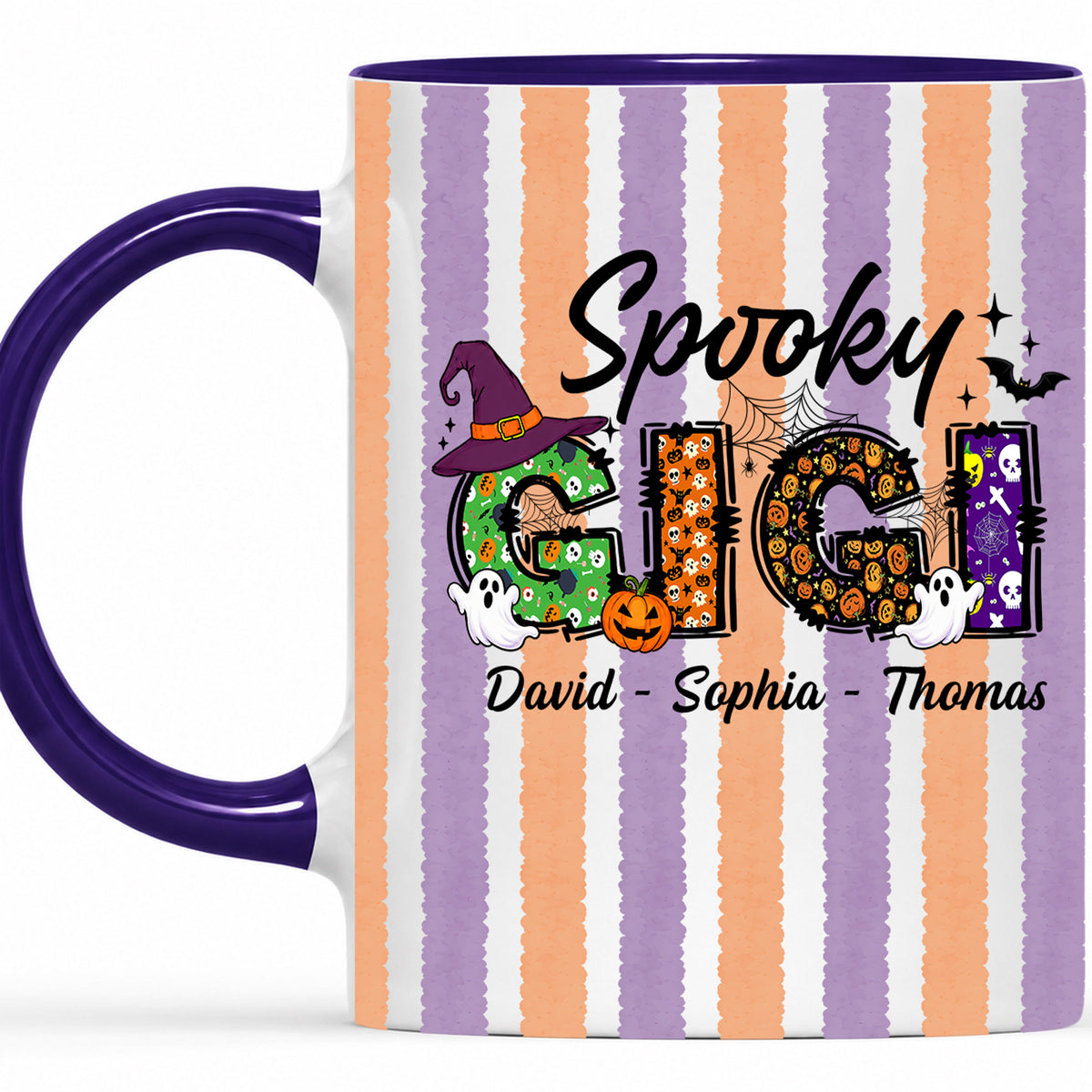 Personalized Halloween Accent Mug - Spooky Gigi Mug - Halloween Gift for Family Members