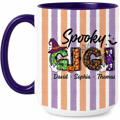 Personalized Halloween Accent Mug - Spooky Gigi Mug - Halloween Gift for Family Members