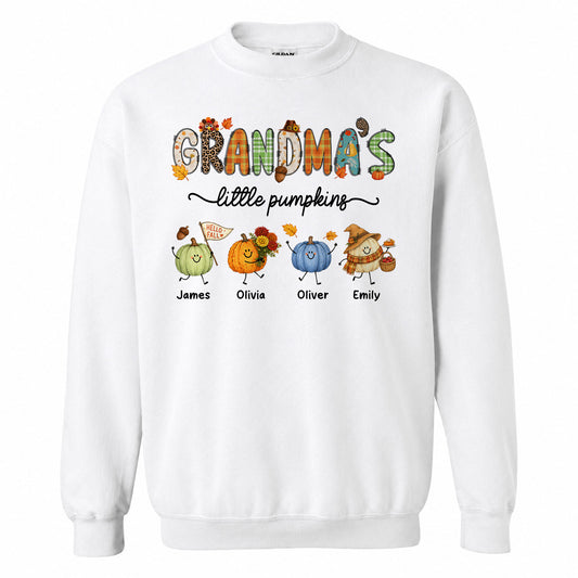 Personalized Thanksgiving Shirt - Grandma's Little Pumpkins Shirt - Gift for Grandma, Mom