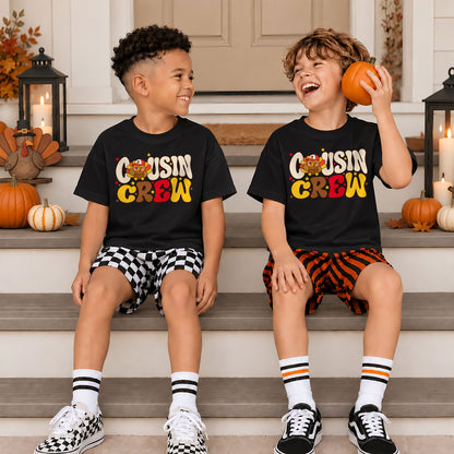 Thanksgiving Cousin Crew Shirts - Matching Family Thanksgiving T-Shirt - Funny Turkey Cousin Shirts