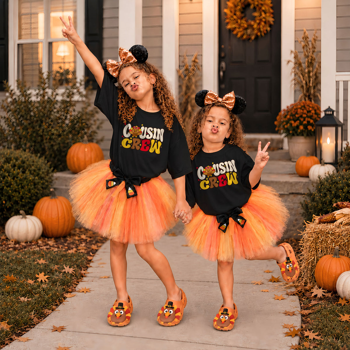 Thanksgiving Cousin Crew Shirts - Matching Family Thanksgiving T-Shirt - Funny Turkey Cousin Shirts