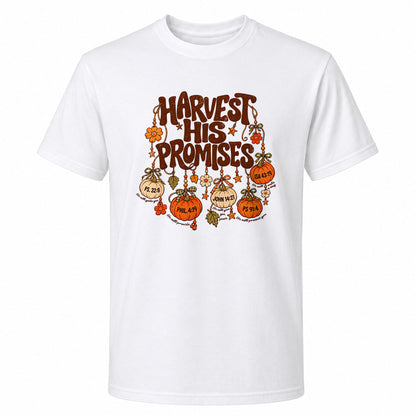 Thanksgiving Christian Shirt  - Harvest His Promises - Thanksgiving Gift for Friends, Self Gift