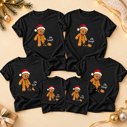 Funny Gingerbread Christmas Sweatshirt, Oh Snap Holiday Graphic Tee, Christmas Gift