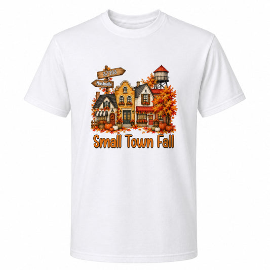 Personalized Thanksgiving Shirt - Small Town Fall Pumpkin Hayrides - Pumpkin Farm Trendy Gift For Friends