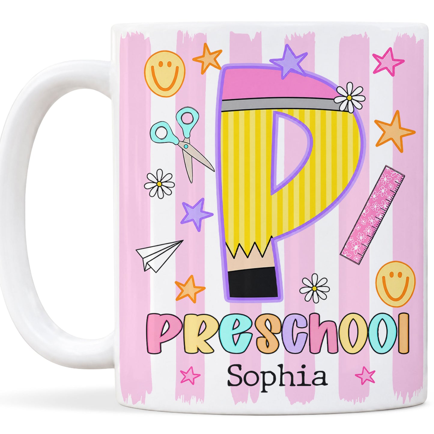 Personalized Hello Kindergarten Mug with Custom Grade & Name, Cute Goose School Coffee Mug, First Day of School Gift for Kids Students
