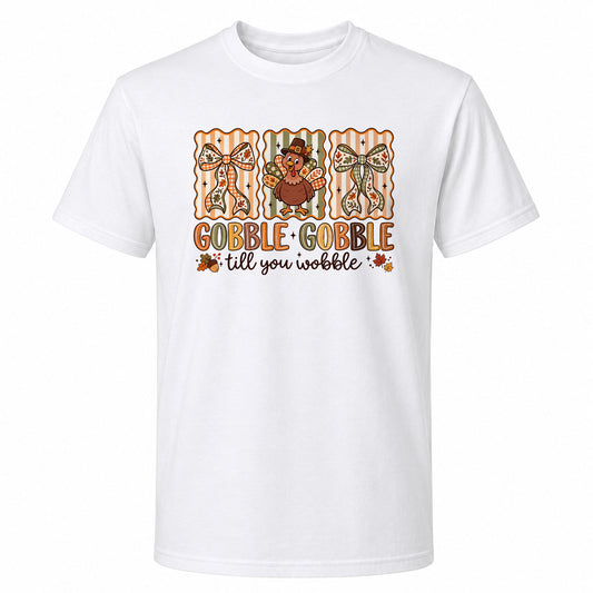 Trendy Thanksgiving Shirt - Gobble Gobble Turkey Shirt - Funny Thanksgiving Gift for Friends, Holiday Outfit