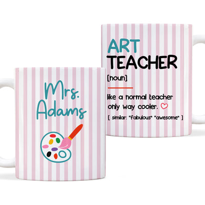 Custom Subject Teacher Coffee Mug - Personalized Teacher Ceramic Cup, Teacher Appreciation Gift