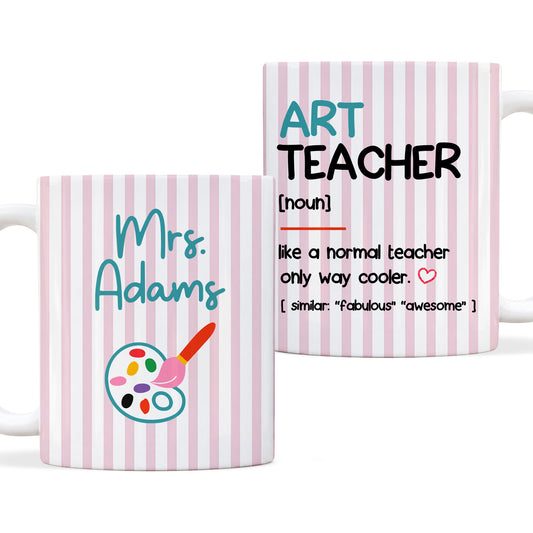 Custom Subject Teacher Coffee Mug - Personalized Teacher Ceramic Cup, Teacher Appreciation Gift