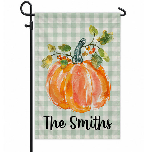 Personalized Thanksgiving Garden Flag - Custom Family Name Flag - Thanksgiving Porch Decor