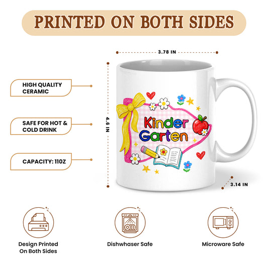 Colorful Crayon Teacher Mug - Teach Them Love Them Watch Them Grow - Custom Classroom & Name Teacher Gift