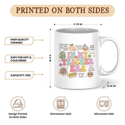 In My Teacher Era Mug - Retro Groovy Gift for Teacher - Back To School Teacher Gift