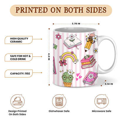 Personalized Hello Kindergarten Mug with Custom Grade & Name, Cute Goose School Coffee Mug, First Day of School Gift for Kids Students