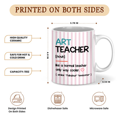 Custom Subject Teacher Coffee Mug - Personalized Teacher Ceramic Cup, Teacher Appreciation Gift