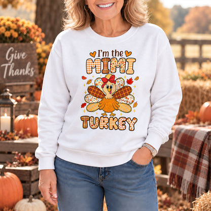 Personalized Thanksgiving Shirt - I'm the Mini Turkey - Holiday Gift for Grandma